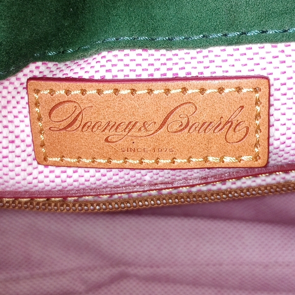 Dooney & Bourke Pebble Leather Tassel Satchel Bag - Picture 6 of 10